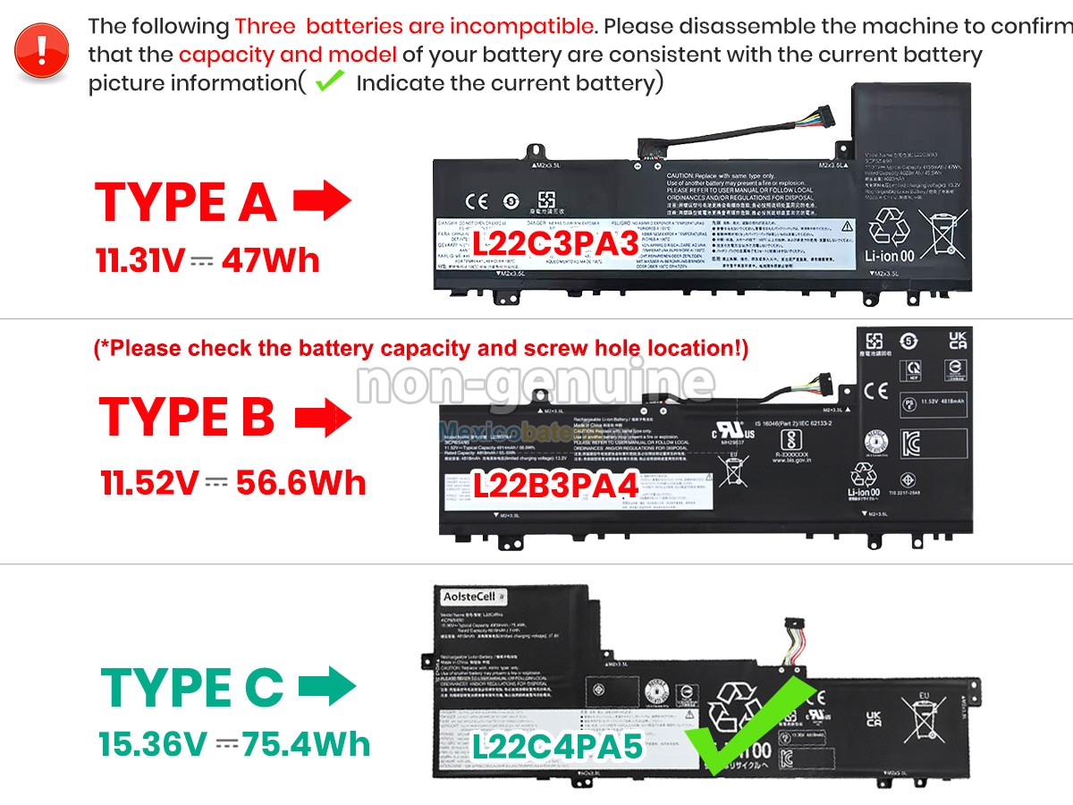batería para Lenovo IdeaPad SLIM 5 16ABR8-82XG006BCK
