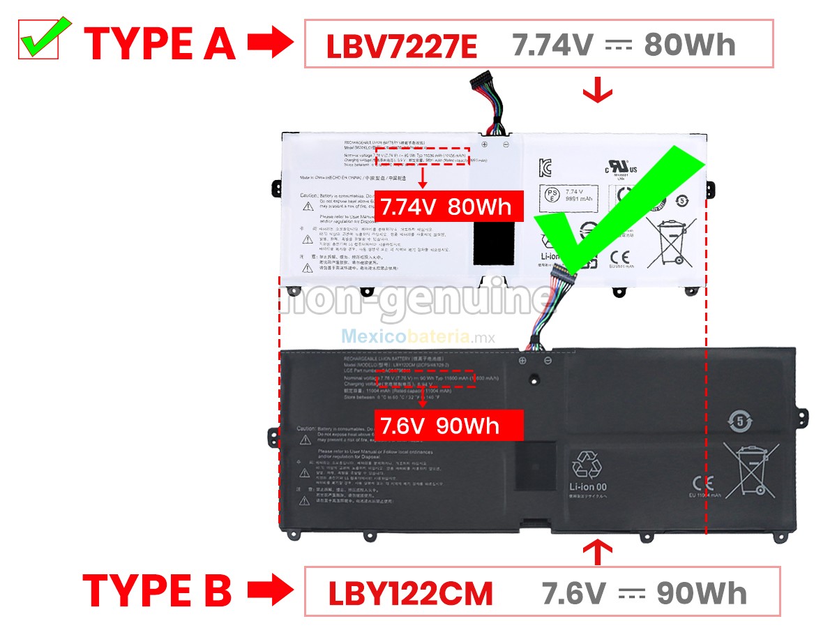 batería para LG GRAM 17Z90Q-R.AAB8U1