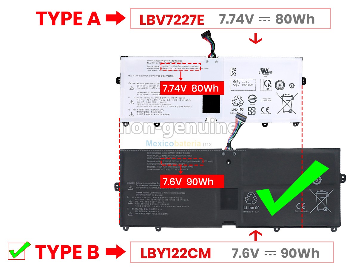 batería para LG GRAM 17Z90Q-R.AAB8U1