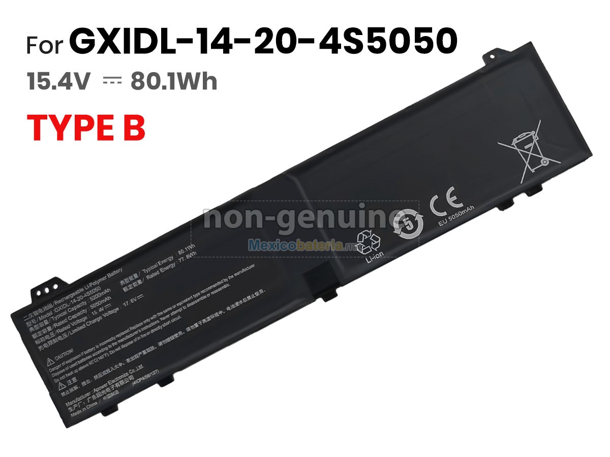 batería para Mechrevo GXIDL-14-20-4S5050