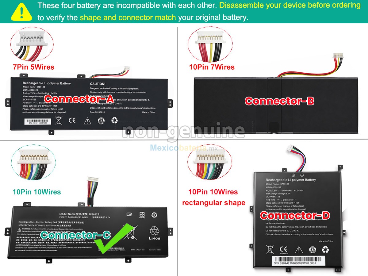 batería para Medion 3786128