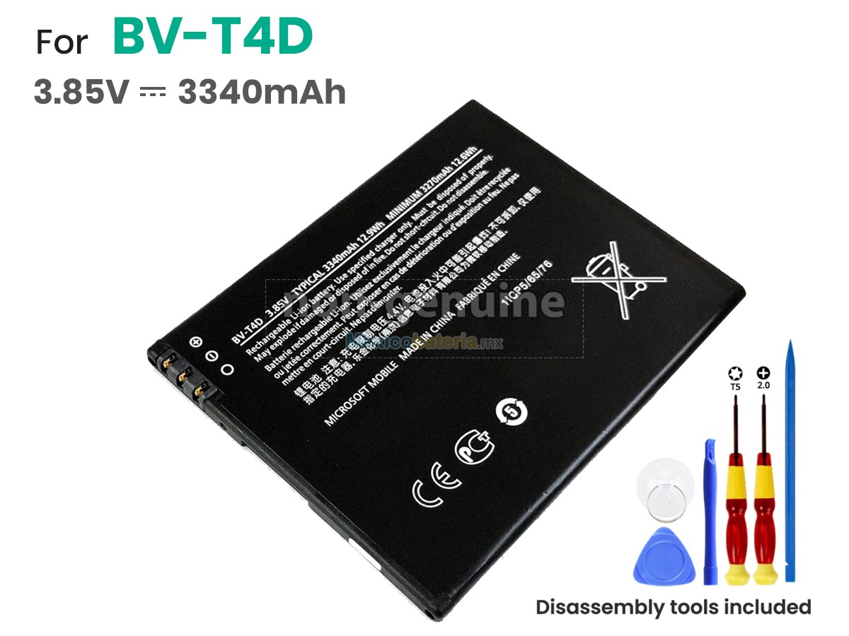 batería para Microsoft BV-T4D