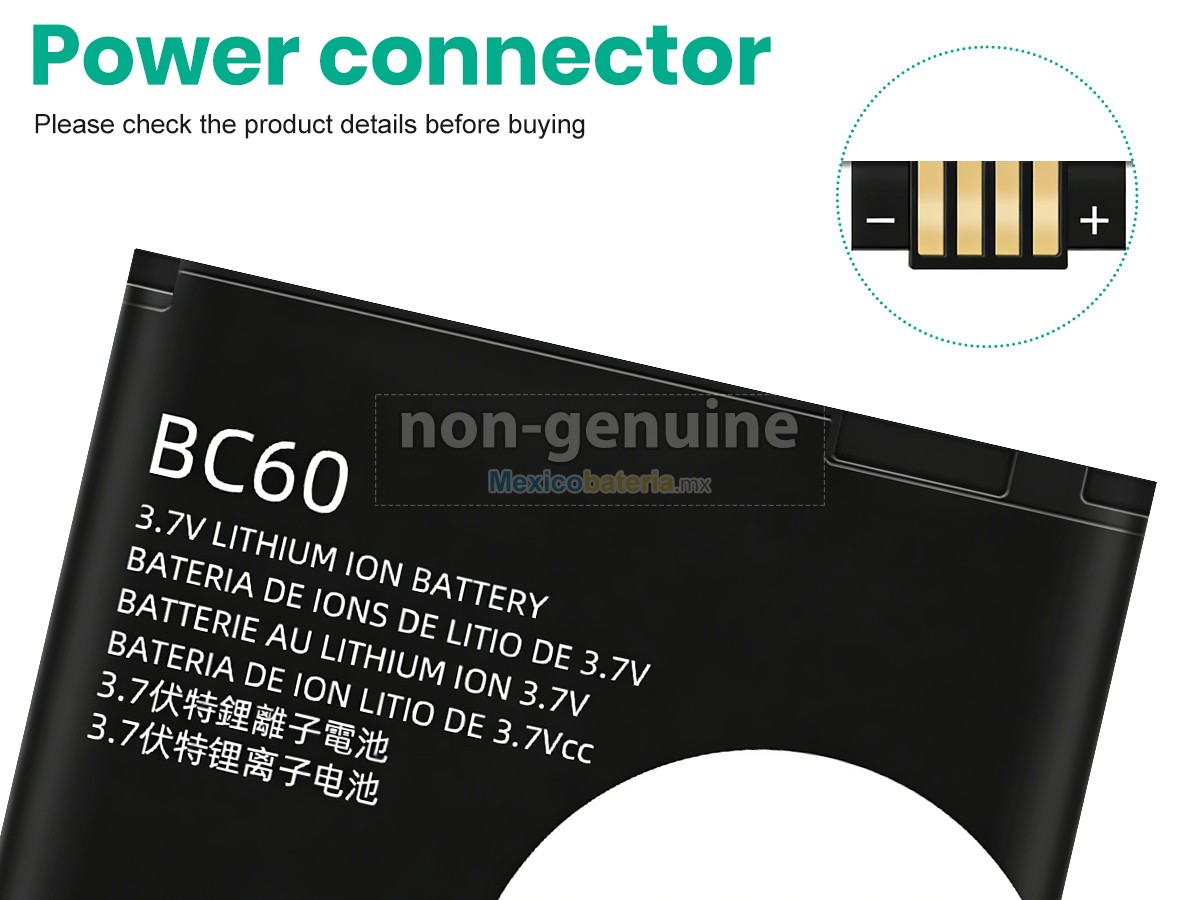 batería para Motorola BC60