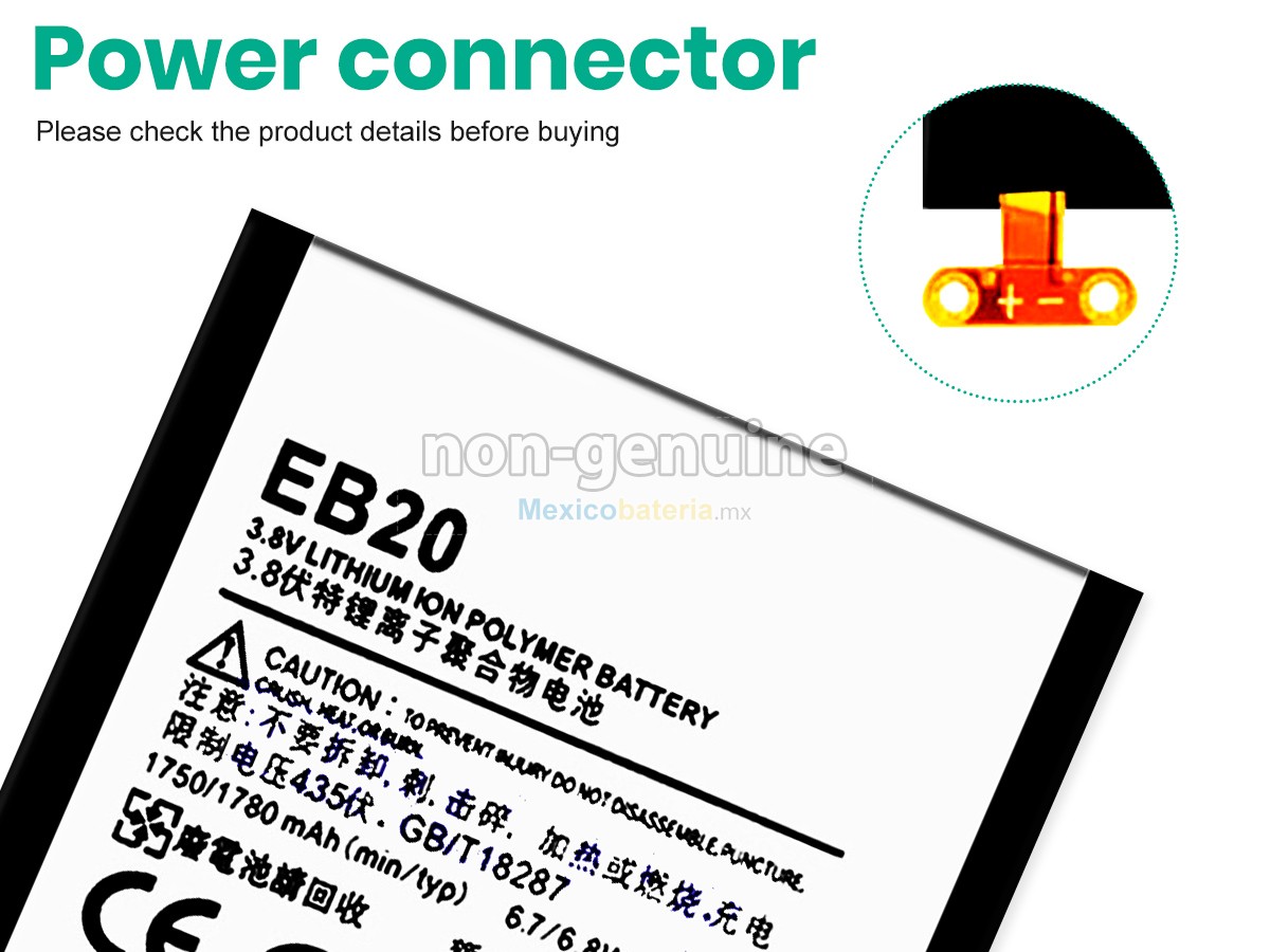 batería para Motorola EB20