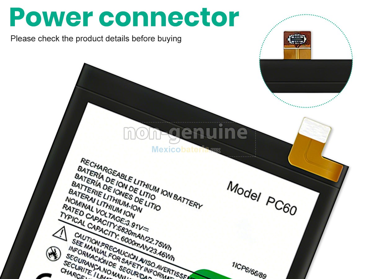 batería para Motorola PC60