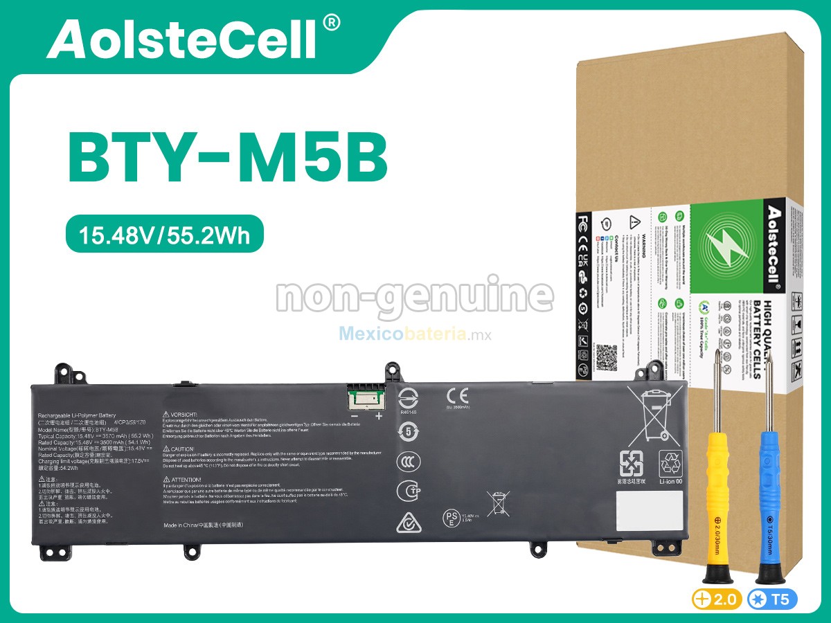 batería para MSI BTY-M5B