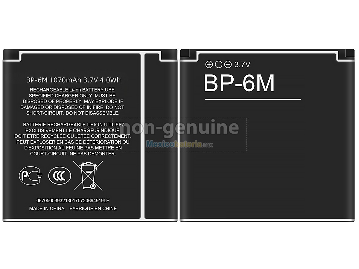 batería para Nokia BP-6M