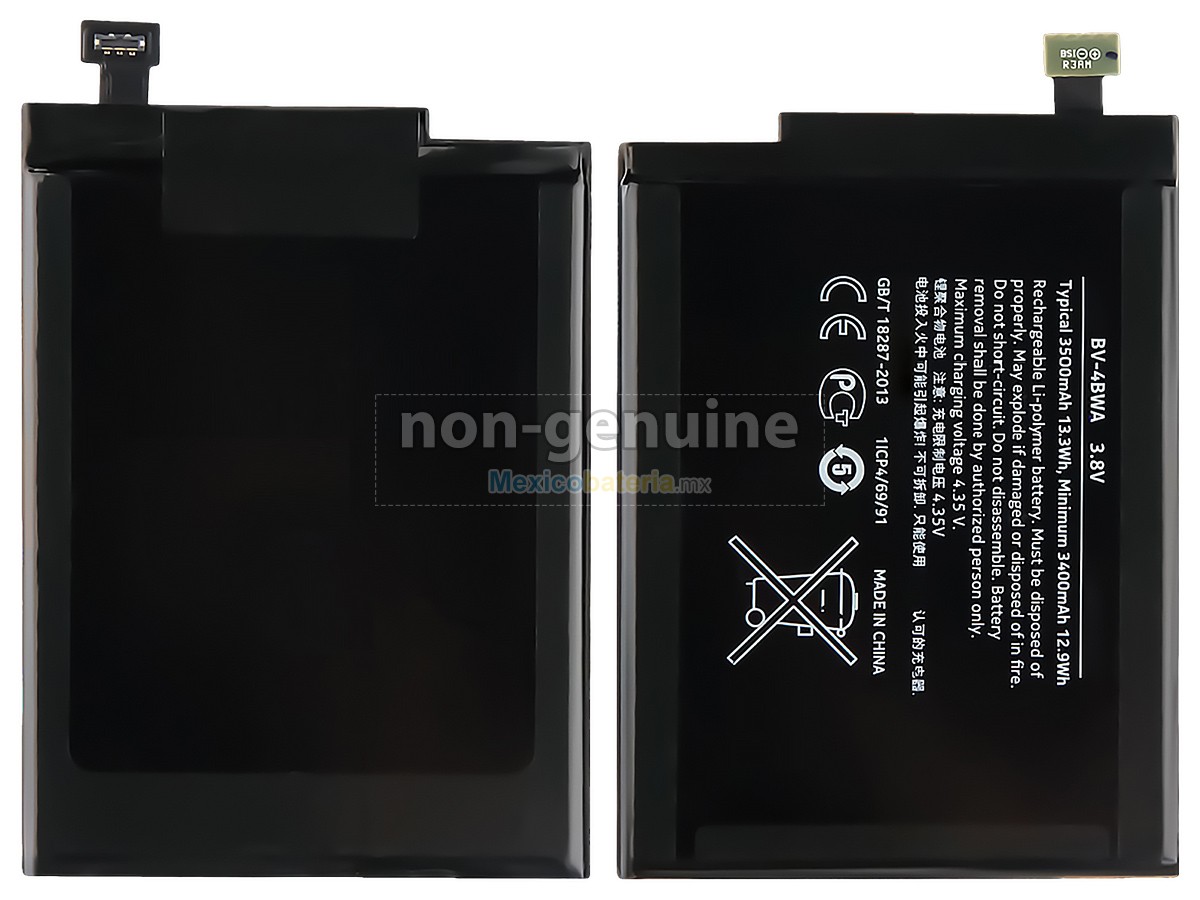 batería para Nokia BV-4BWA