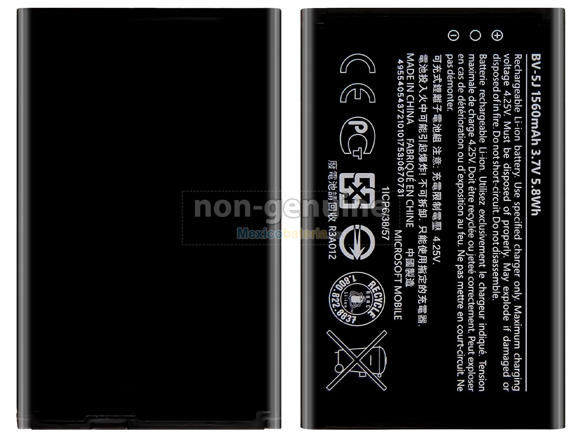 batería para Nokia BV-5J