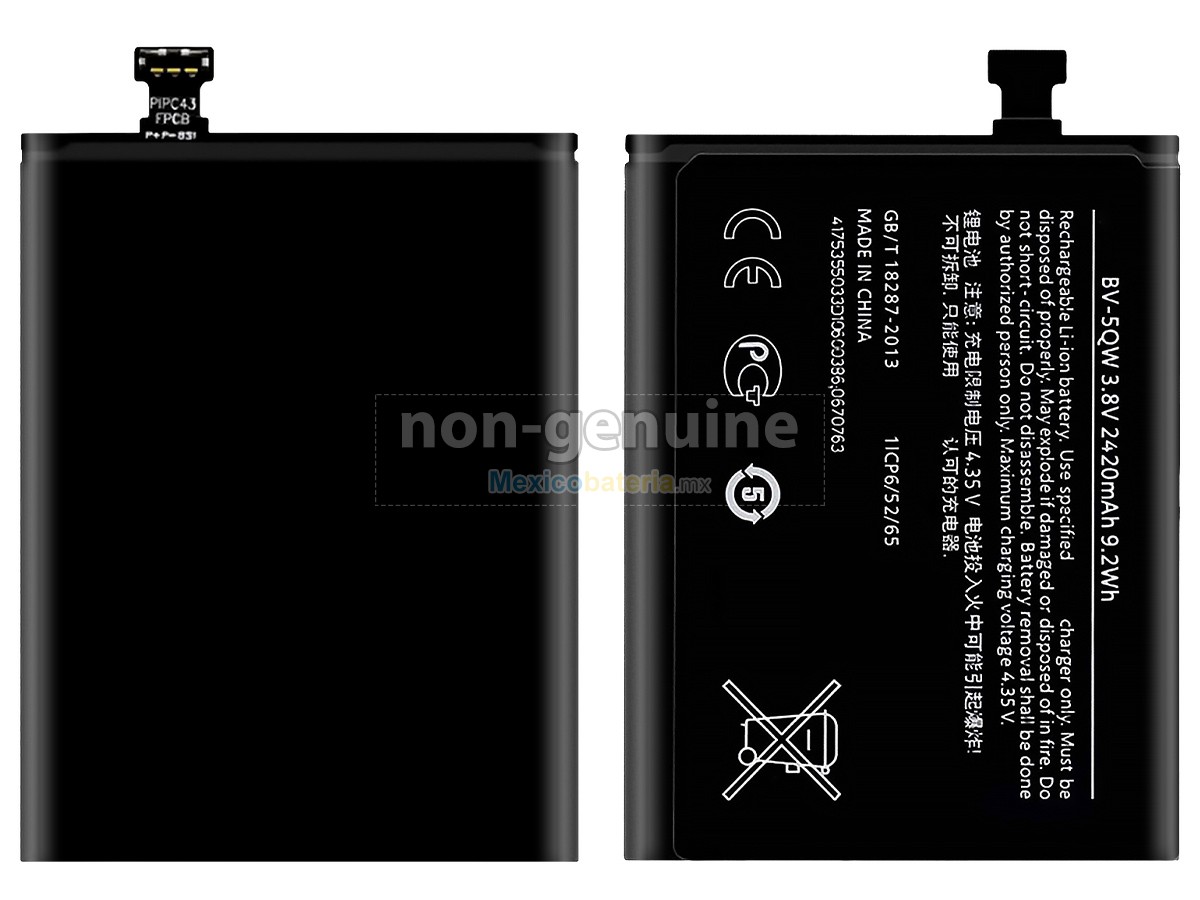 batería para Nokia BV-5QW