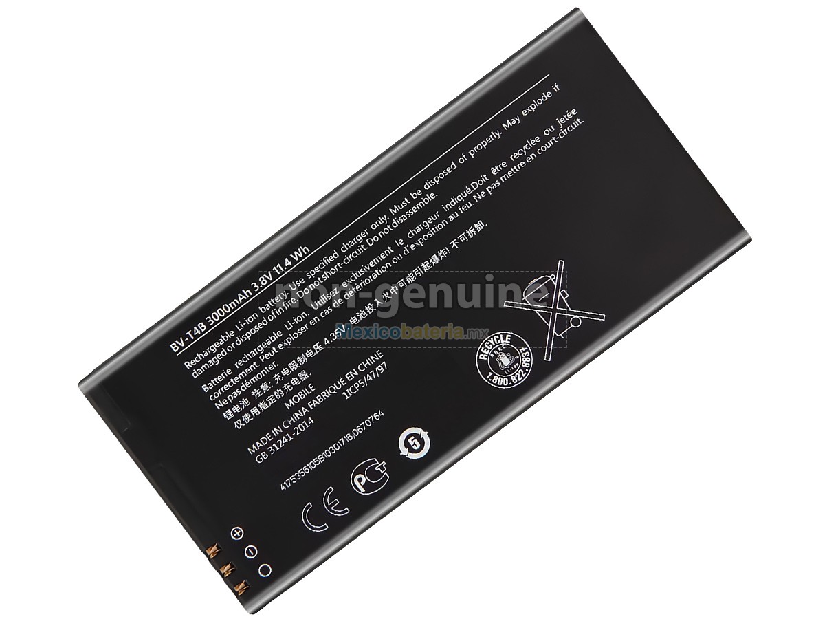 batería para Nokia BV-T4B