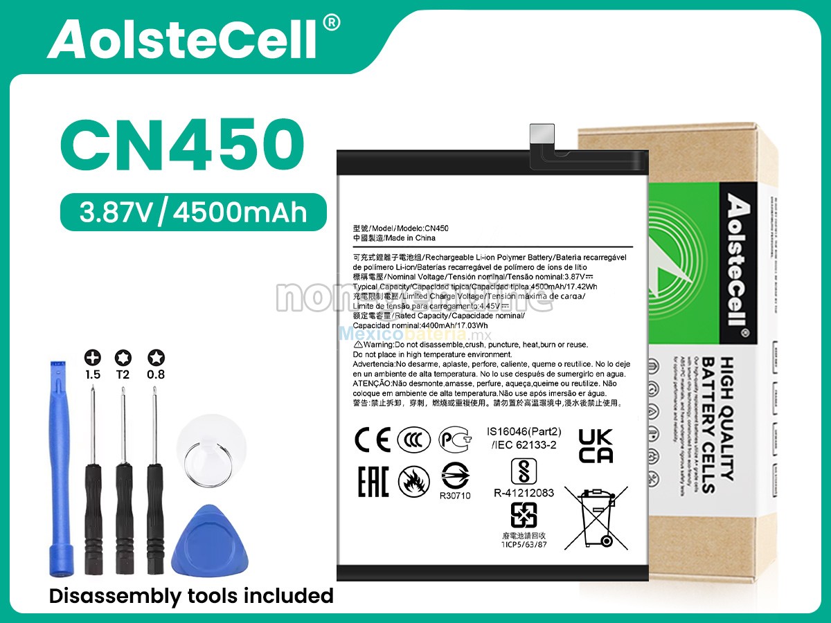 batería para Nokia CN450