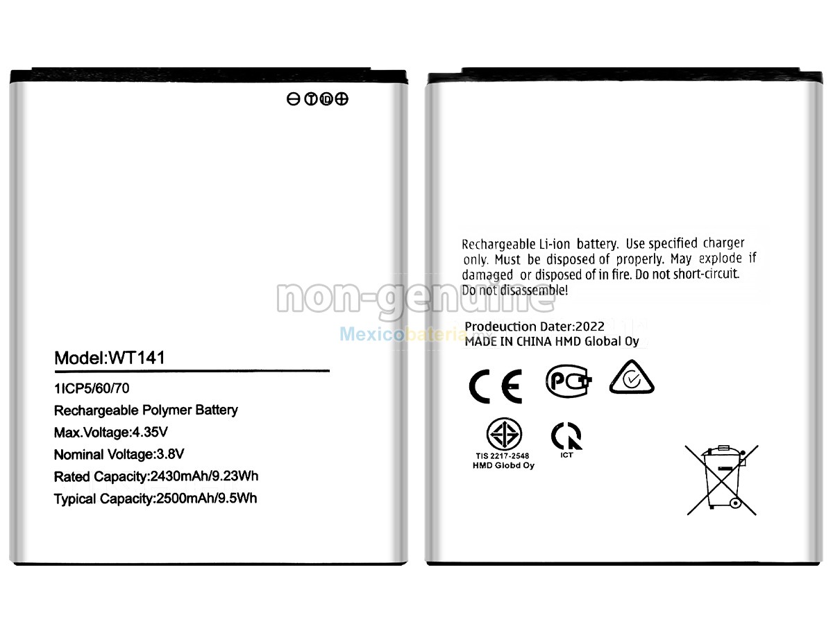 batería para Nokia WT141