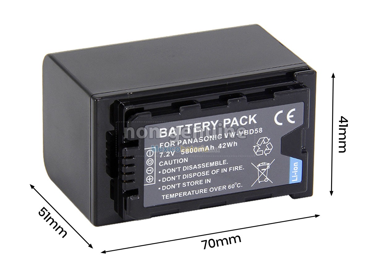 batería para Panasonic HC-X1500