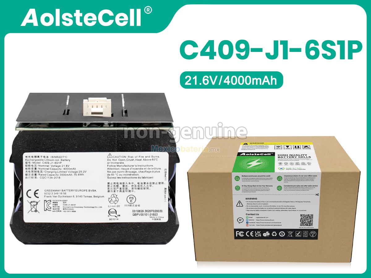 batería para Roidmi C409-J1-6S1P