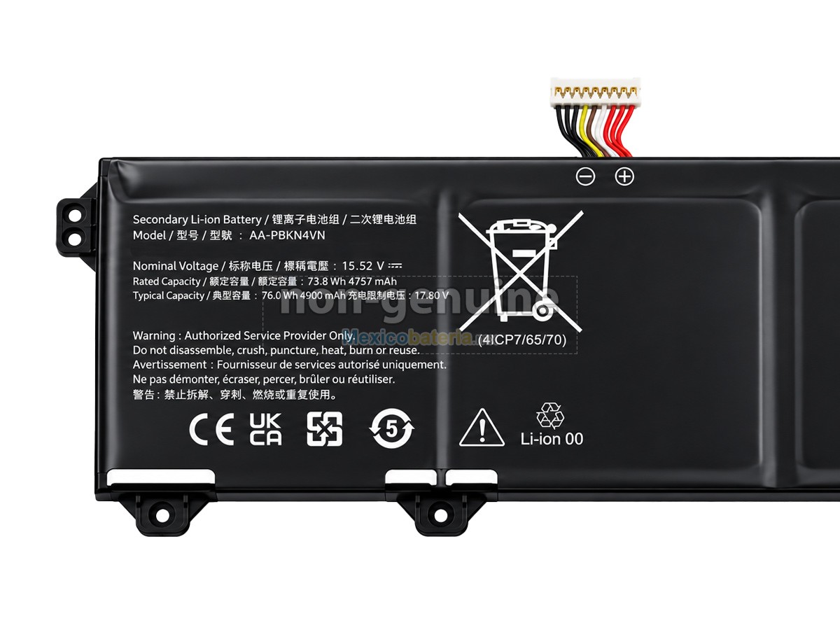 batería para Samsung AA-PBKN4VN