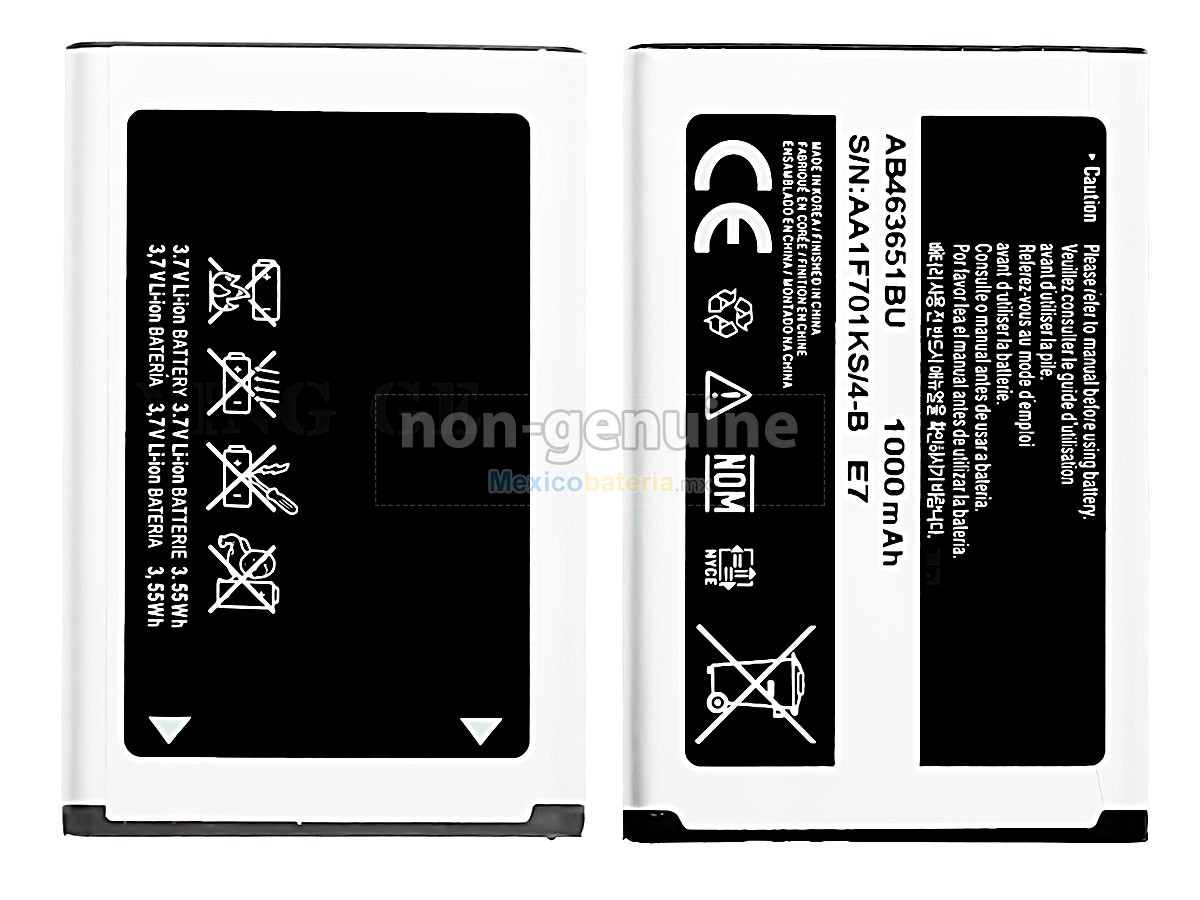 batería para Samsung S3650 CORBY