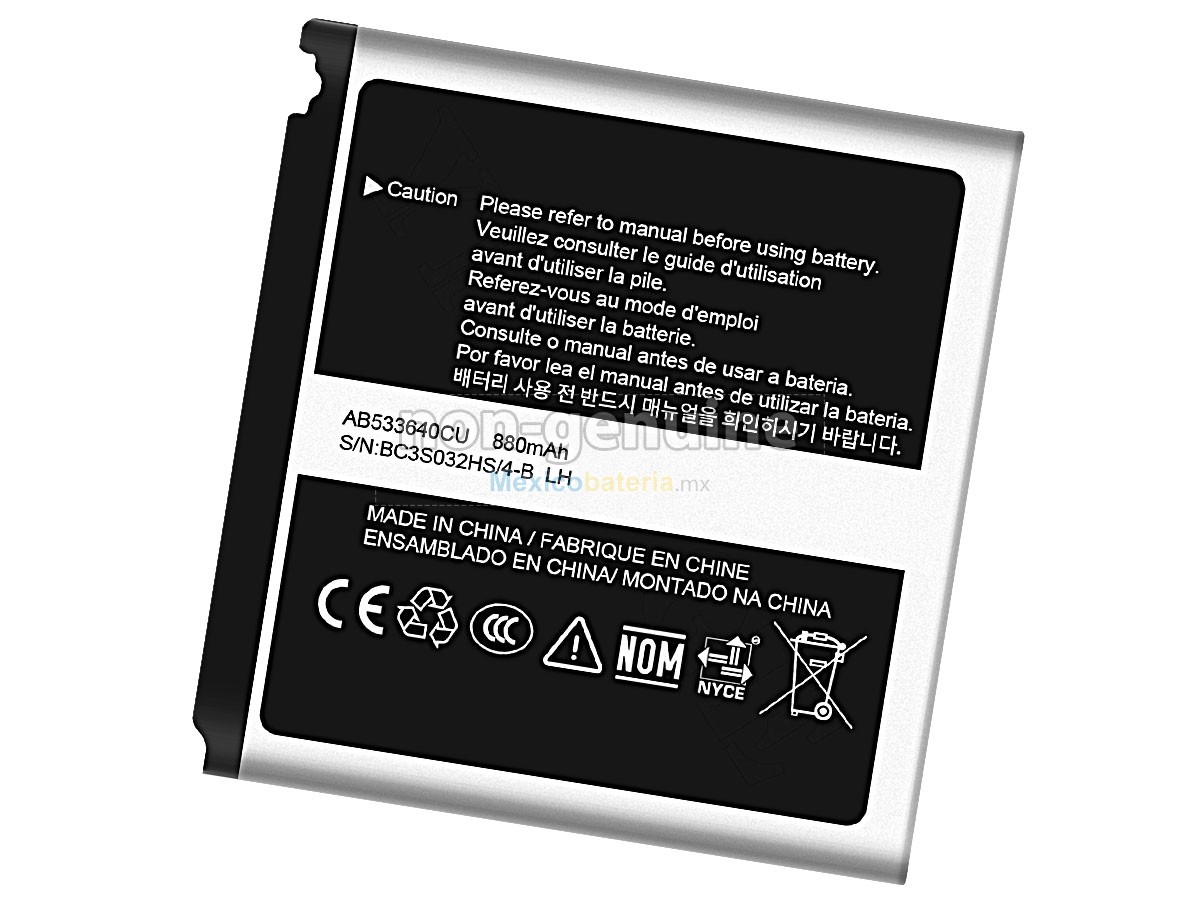 batería para Samsung S3600 METRO
