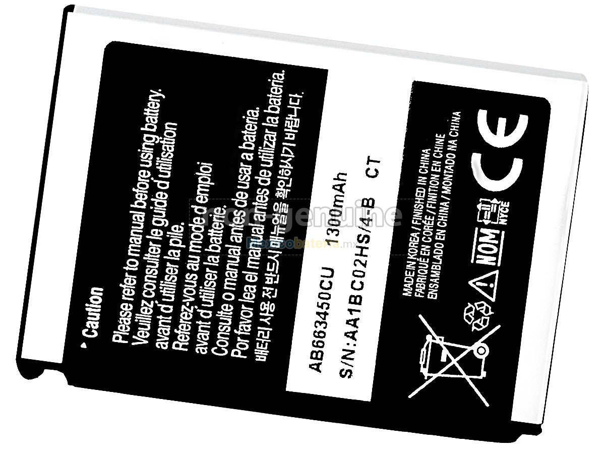 batería para Samsung AB663450CU