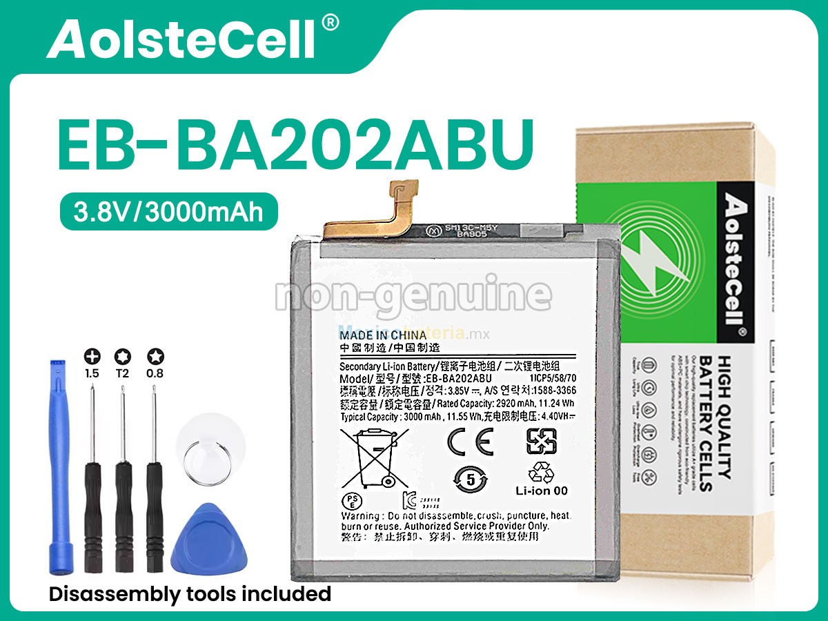 batería para Samsung EB-BA202ABU
