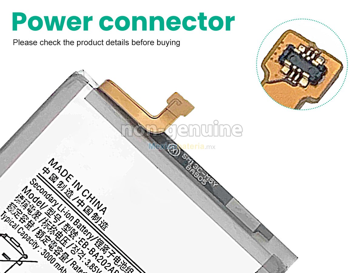batería para Samsung EB-BA202ABU