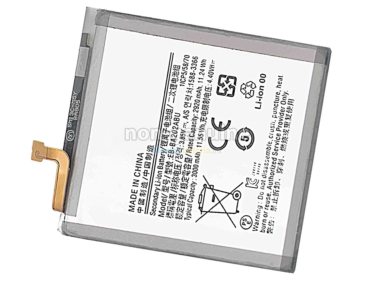 batería para Samsung EB-BA202ABU