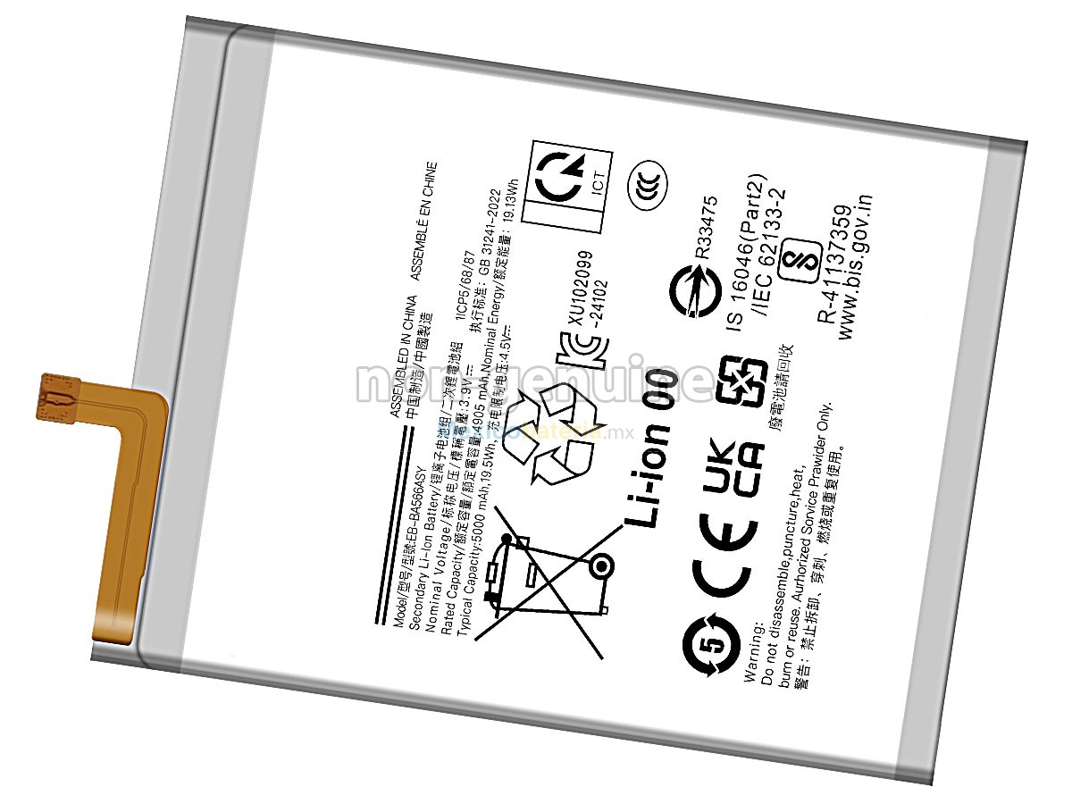 batería para Samsung EB-BA566ASY