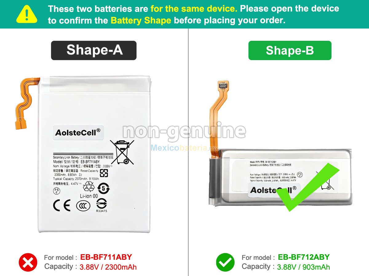 batería para Samsung GALAXY Z FILP 3