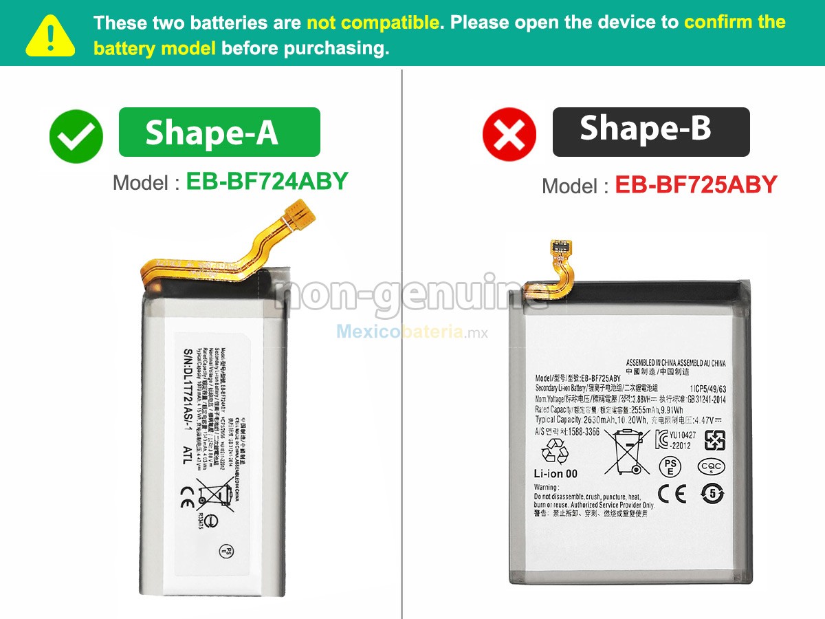 batería para Samsung GALAXY Z FLIP4 SM-F721W