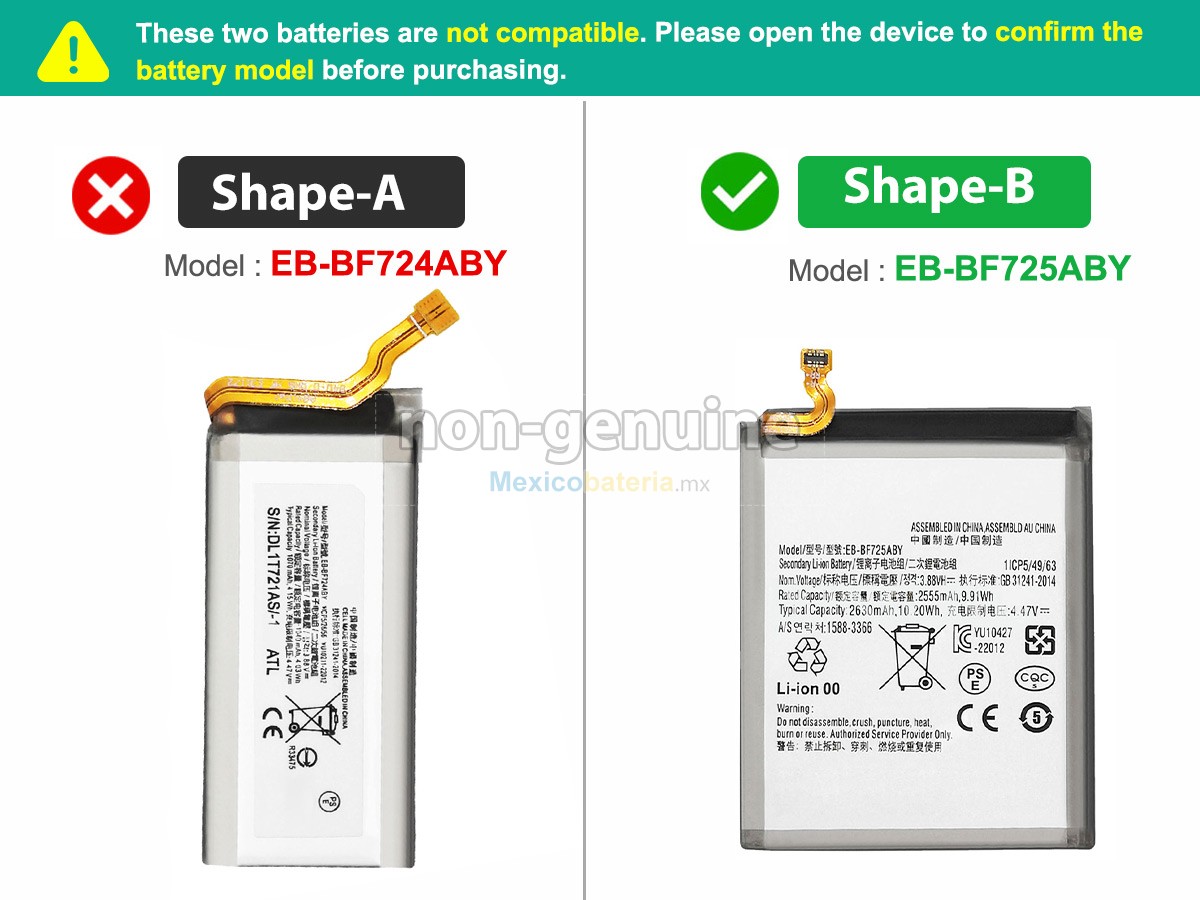 batería para Samsung GALAXY Z FLIP4 SM-F721W
