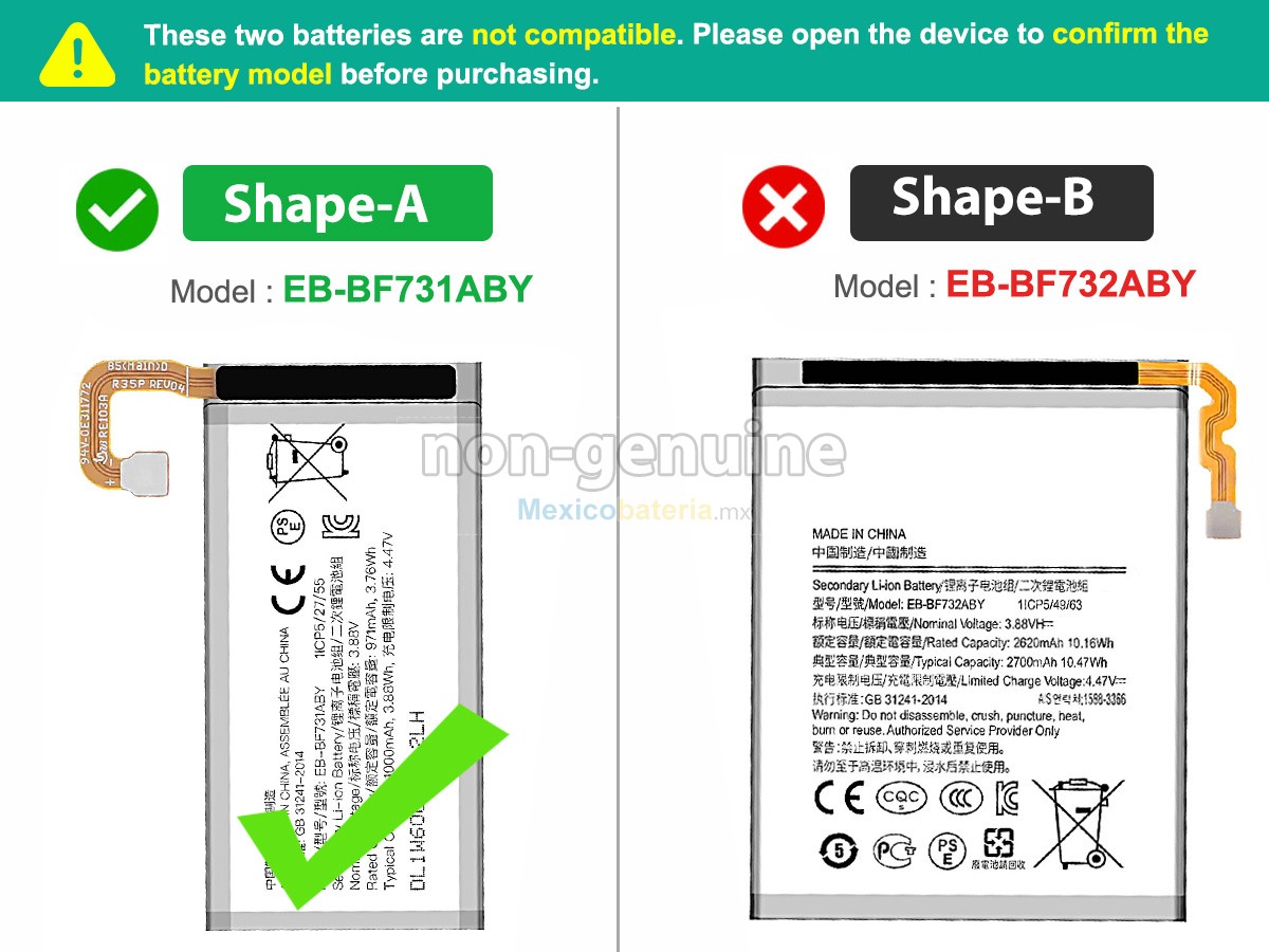 batería para Samsung SM-F731B