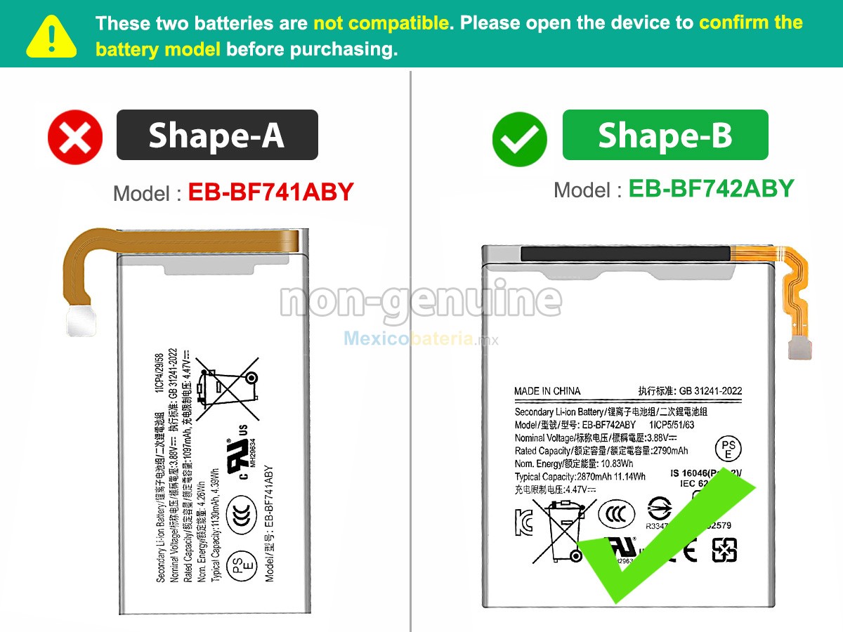 batería para Samsung Z FLIP 6