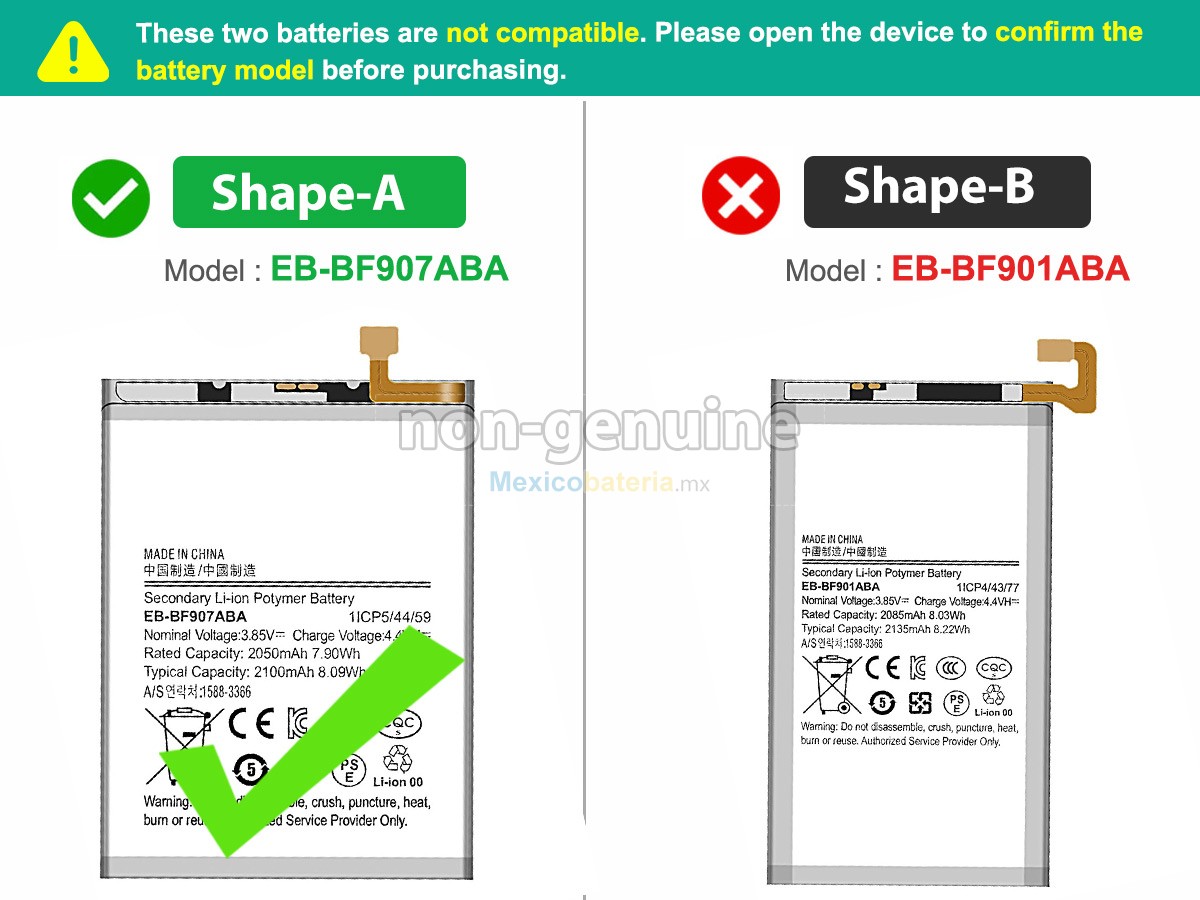 batería para Samsung W2020