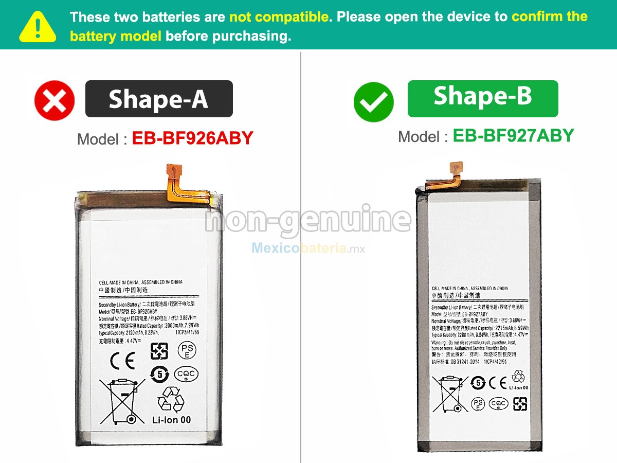 batería para Samsung GALAXY Z FOLD 3 5G 7.6INCH SM-F9260