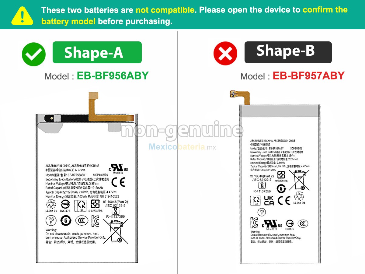 batería para Samsung GALAXY Z FOLD 6 5G