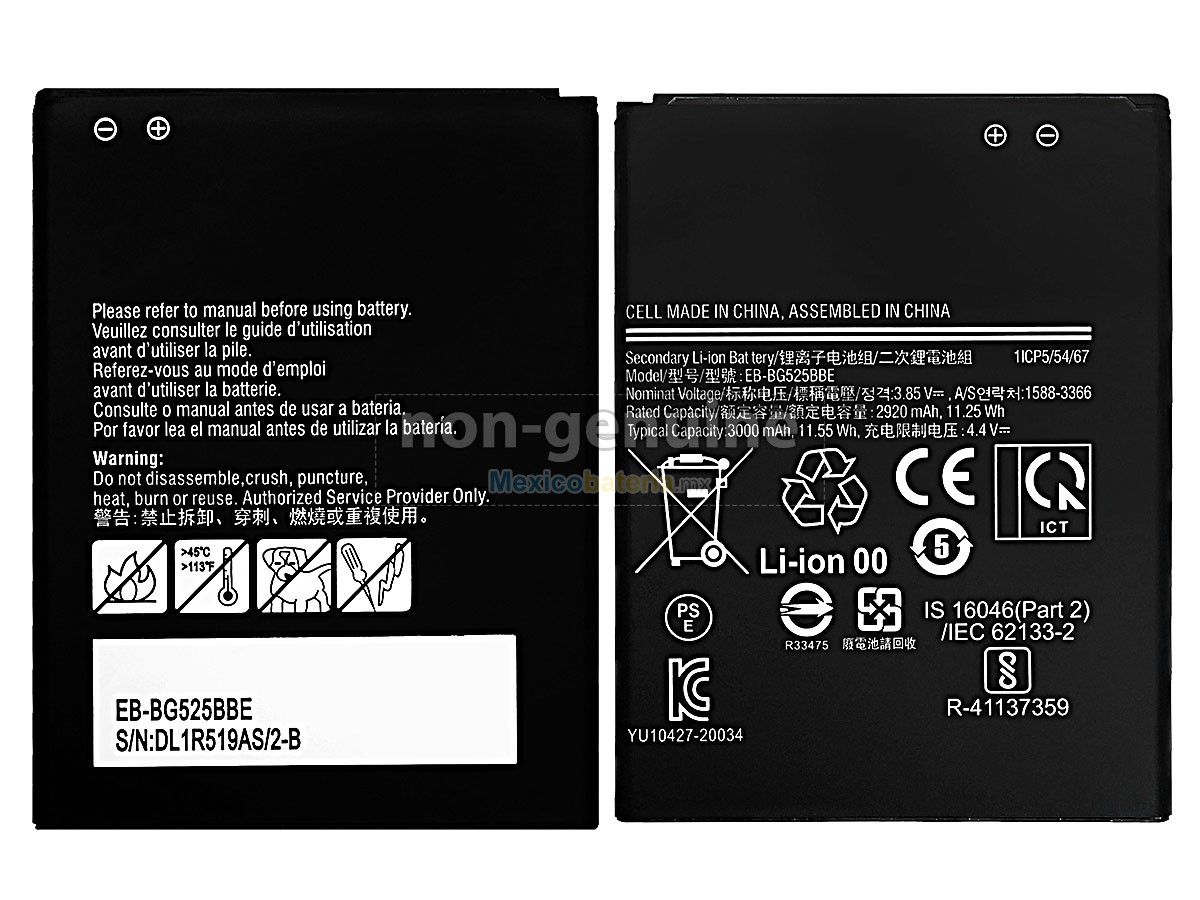 batería para Samsung EB-BG525BBE