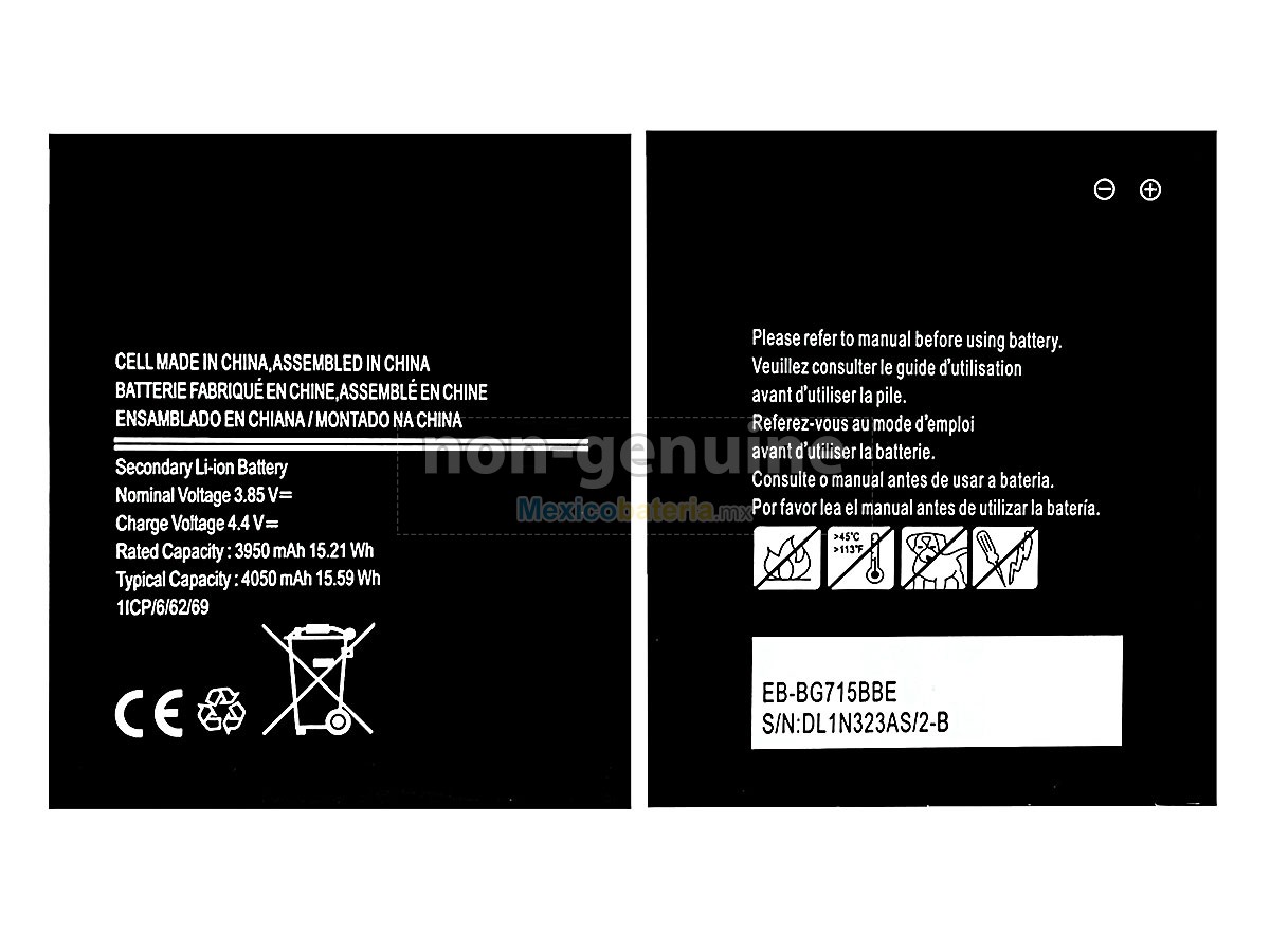 batería para Samsung EB-BG715BBE