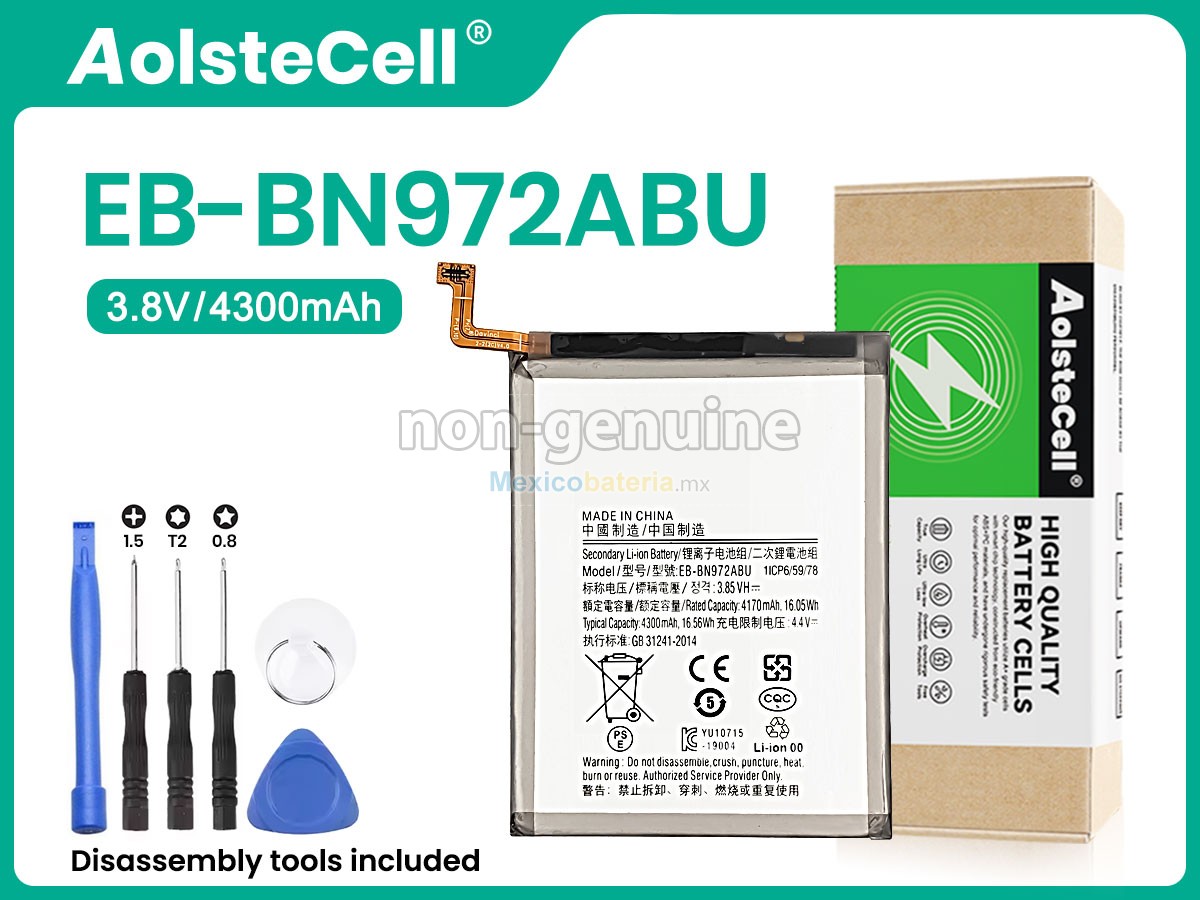 batería para Samsung EB-BN972ABU