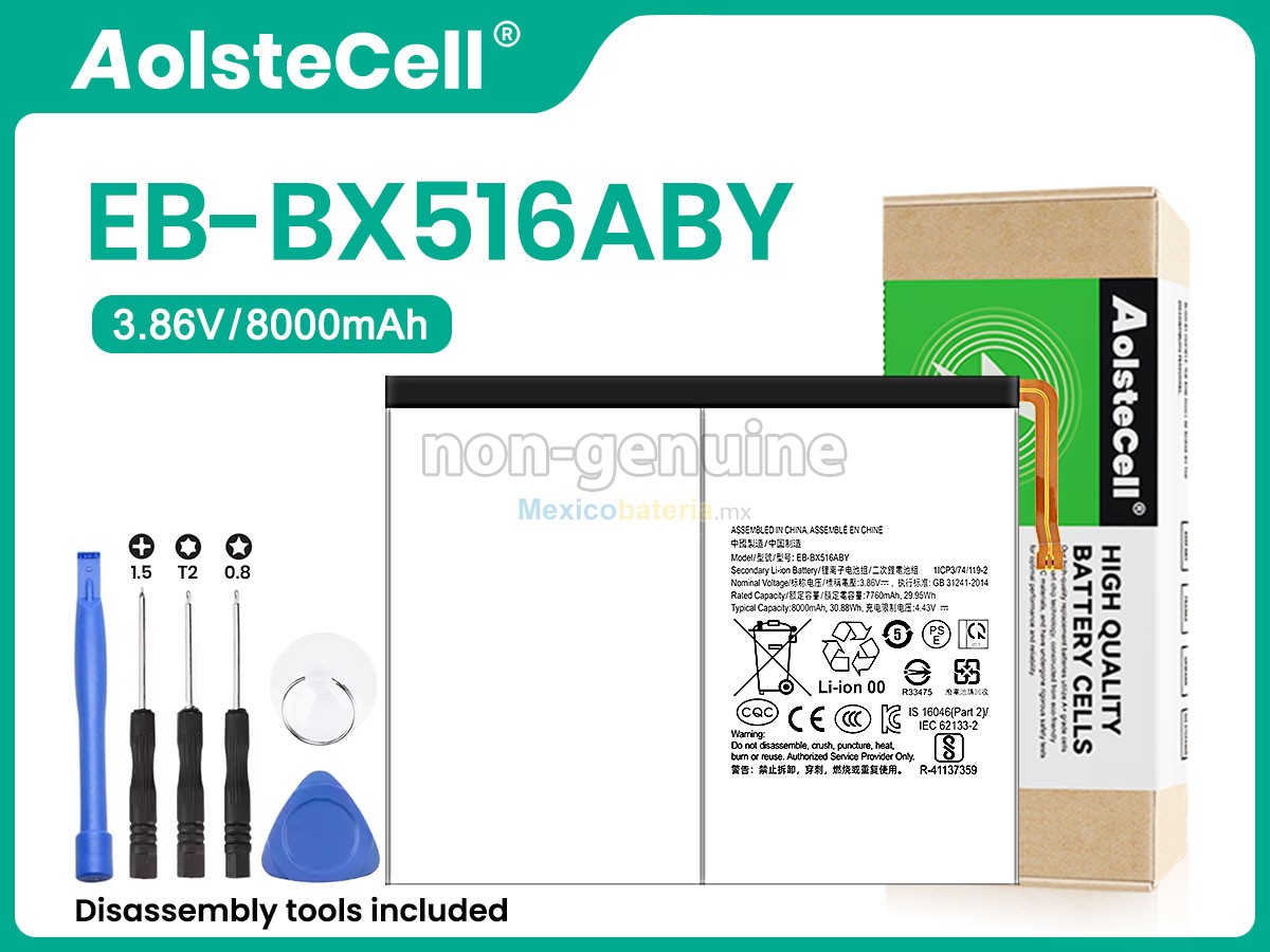 batería para Samsung EB-BX516ABY