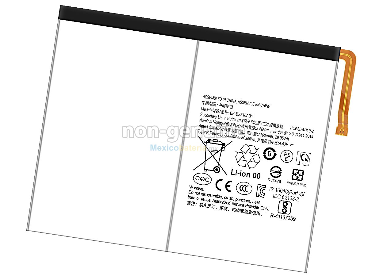 batería para Samsung EB-BX516ABY