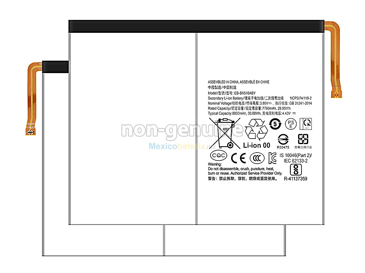 batería para Samsung EB-BX516ABY