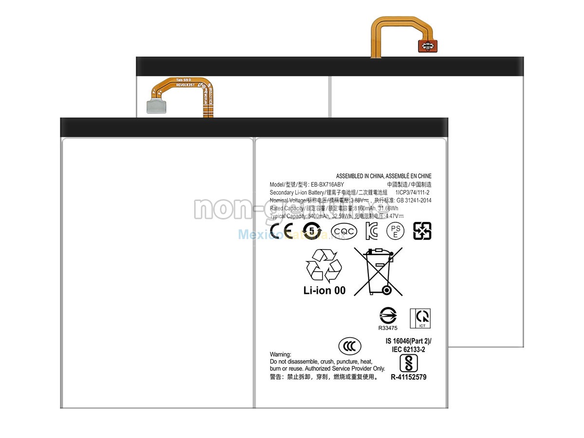 batería para Samsung TAB S9 11 2023