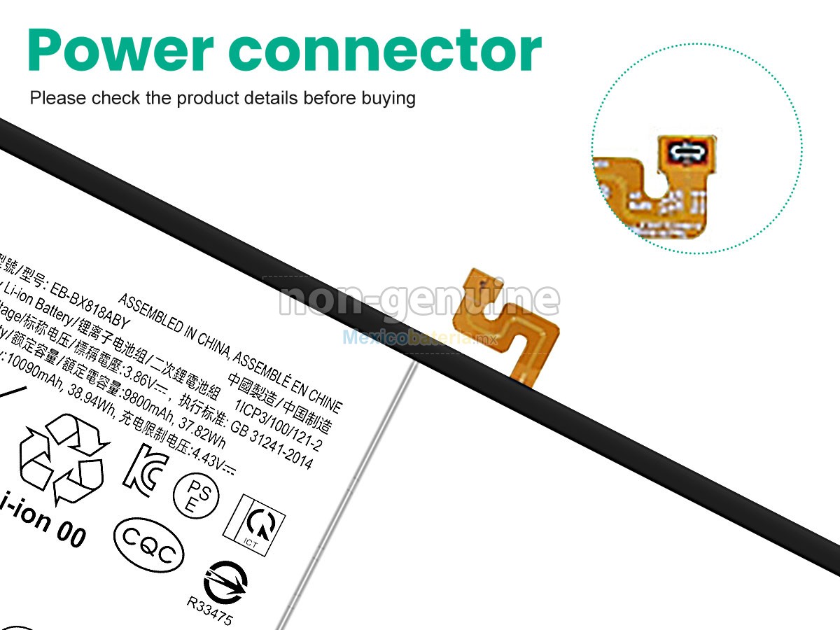 batería para Samsung Galaxy TAB S9 FE+ SM-X616