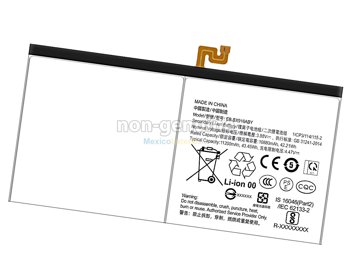 batería para Samsung EB-BX916ABY