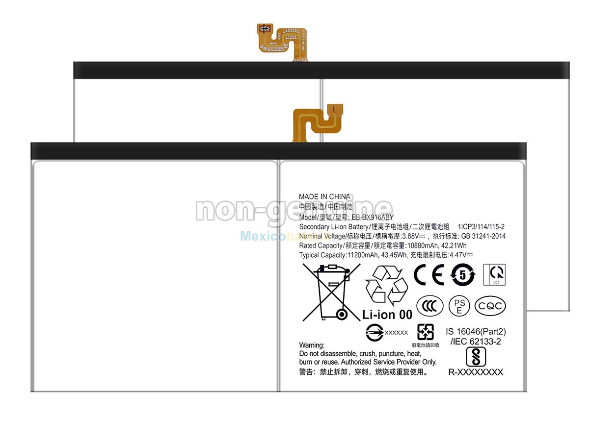 batería para Samsung EB-BX916ABY