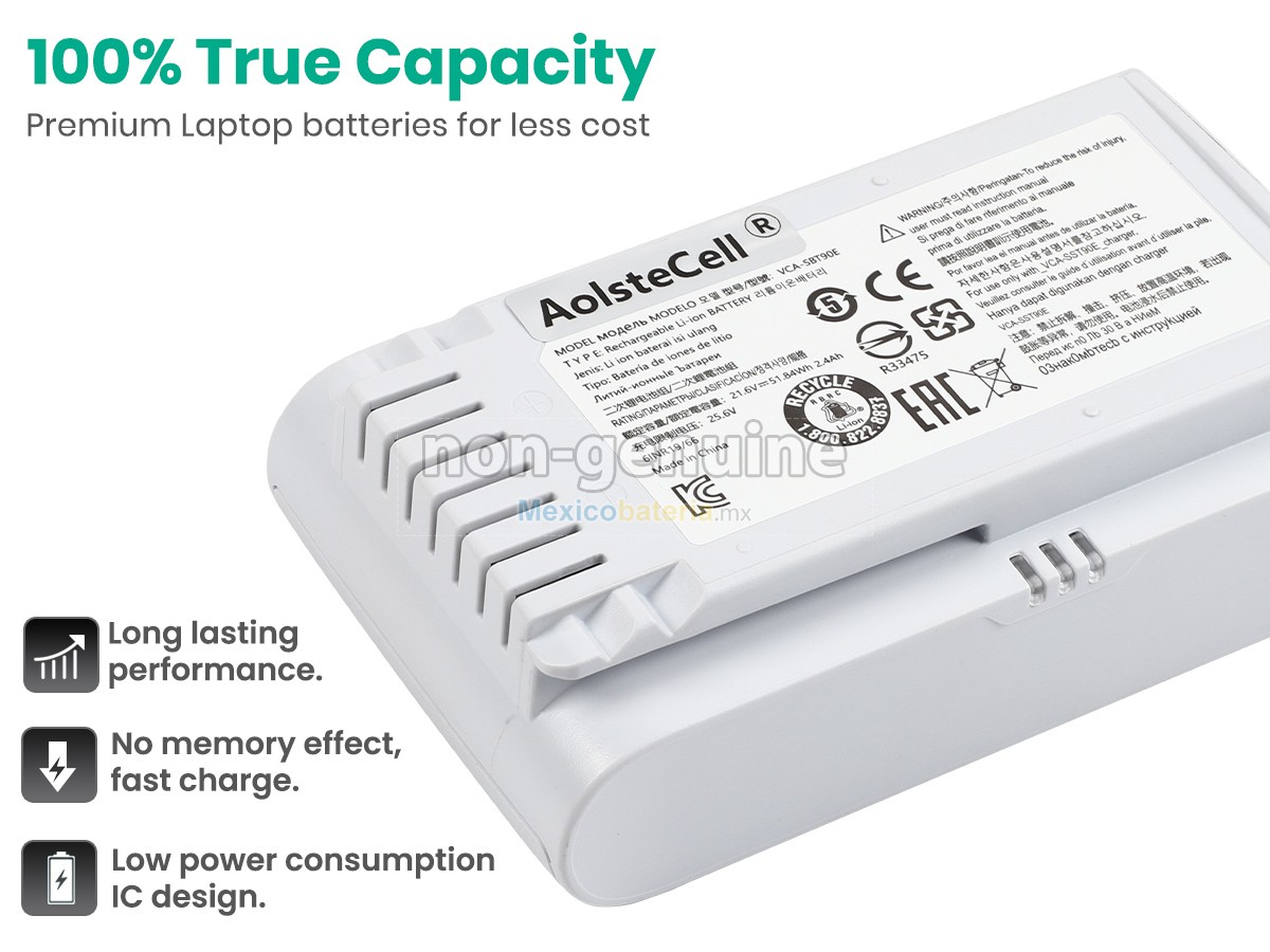 batería para Samsung VCA-SBT90EB(6INR19/66)