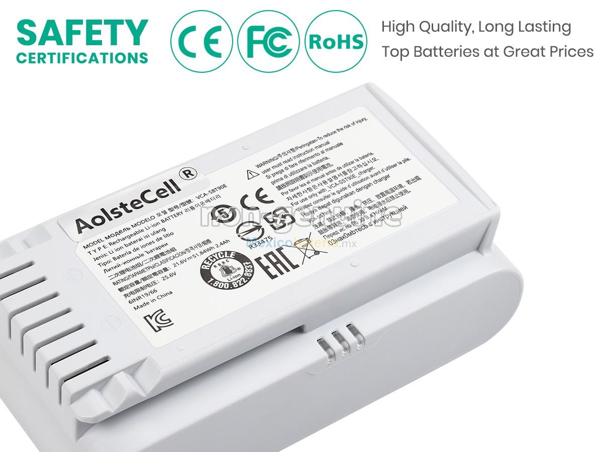 batería para Samsung VCA-SBT90EB(6INR19/66)