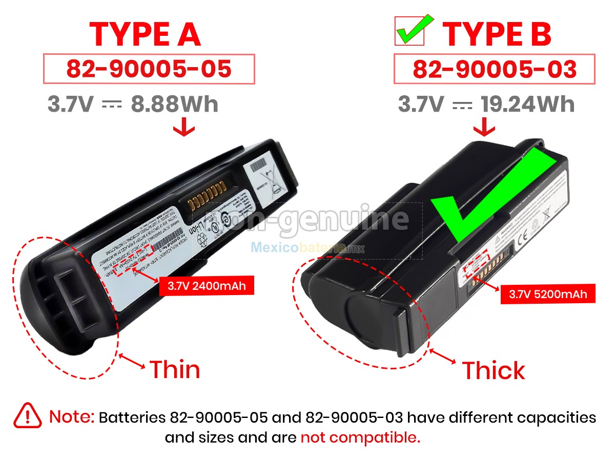 batería para Symbol 55-000166-01
