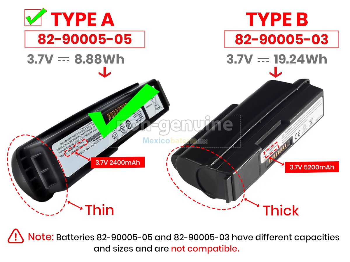 batería para Symbol 55-000166-01