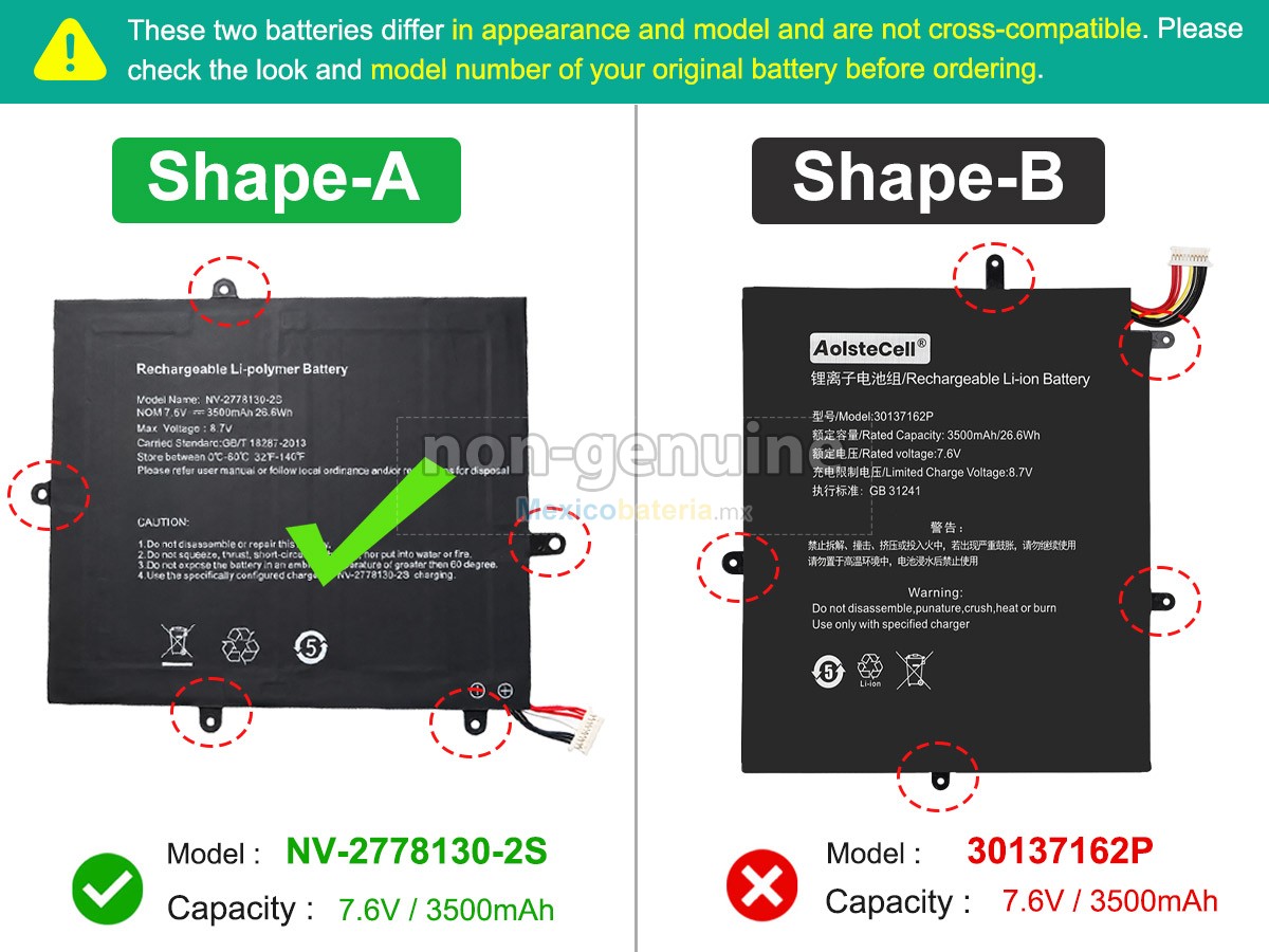 batería para Teclast JJY28137162P
